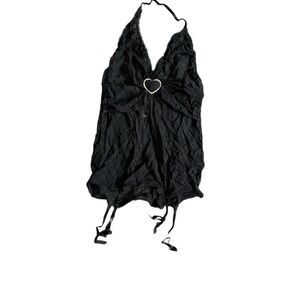 Frederick's of Hollywood Black Lace Lingerie Size Large